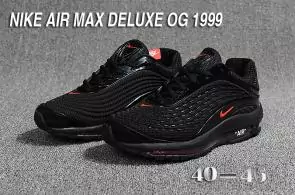 nike air max dlx deluxe og retro  1999 noir rouge